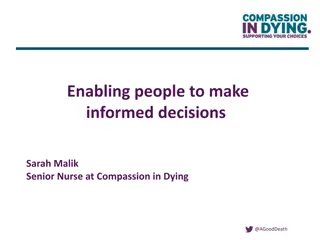 Enabling people to make informed decisions