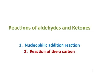 Reactions of aldehydes and Ketones