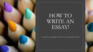 Step-by-Step Guide for Crafting Effective Essays