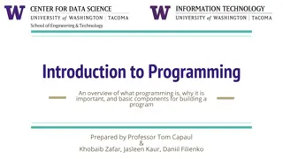 Introduction to Programming