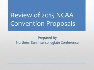 Review of 2015 NCAA Convention Proposals