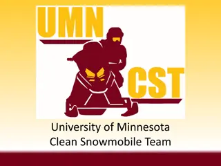 University of Minnesota Clean Snowmobile Team Overview