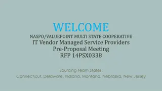 NASPO/ValuePoint Multi-State Cooperative - Vendor Managed Service Providers Pre-Proposal Meeting