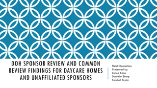 Sponsor Review and Common Findings Overview
