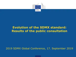 Evolution of the SDMX Standard: Results of Public Consultation