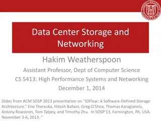 Data Center Storage and Networking