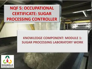 OCCUPATIONAL CERTIFICATE: SUGAR PROCESSING CONTROLLER