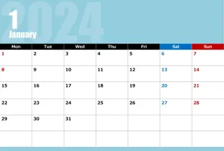 Monthly Calendar Images for All Year Round