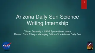 Arizona Daily Sun Science Writing Internship - Tristan Donnelly