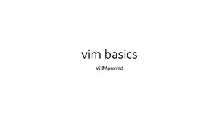 vim basics