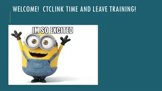 CTCLink Time and Leave Training