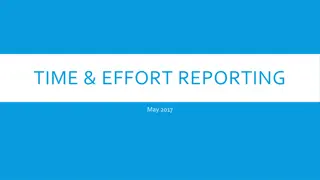 TIME & EFFORT REPORTING