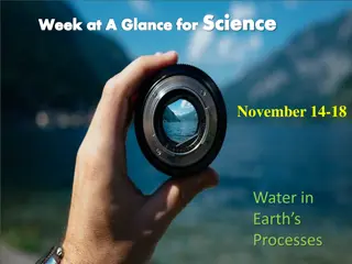 Week at a Glance: Science - Water in Earth's Processes