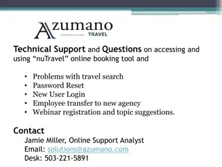 Online Booking Tool Support and Webinars Schedule