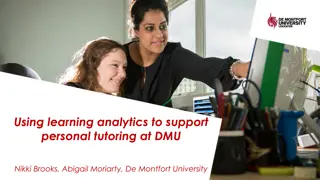 Enhancing Personal Tutoring with Learning Analytics at DMU