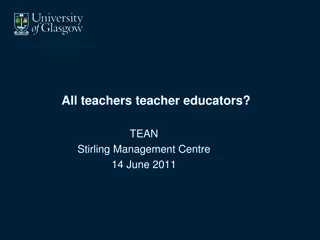 All teachers teacher educators?