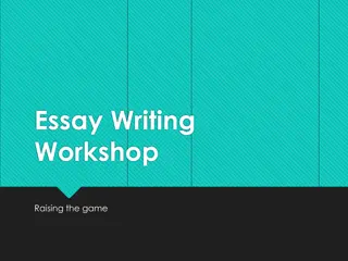 Elevate Your Essay Writing Skills