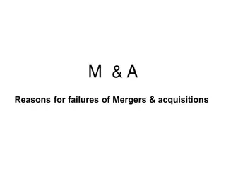 Failed Mergers & Acquisitions: Lessons Learned