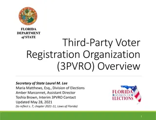 Florida Department of State 3PVRO Overview