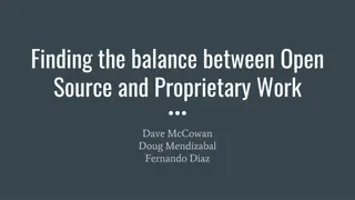 Finding the Balance between Open Source and Proprietary Work