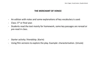 THE MERCHANT OF VENICE