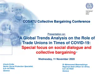 Global Trends in Trade Unions During COVID-19