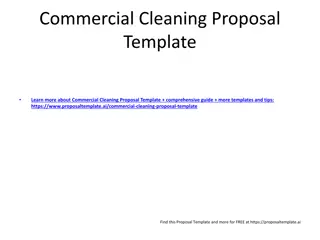 Effective Commercial Cleaning Proposal Template and Guide