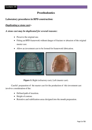Prosthodontics Laboratory Procedures in RPD Construction