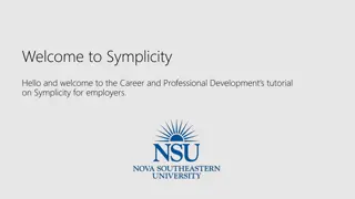 Welcome to Symplicity