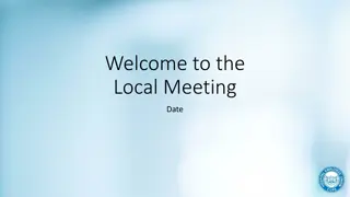 Local Meeting Orientation Guide