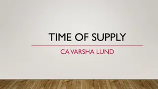 TIME OF SUPPLY