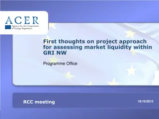 Project Approach for Assessing Market Liquidity within GRI NW Programme Office