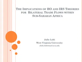 Implications of HO and IRS Theories on Bilateral Trade Flows in Sub-Saharan Africa