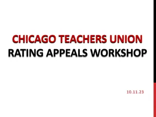 Chicago Teachers Union Rating Appeals Workshop