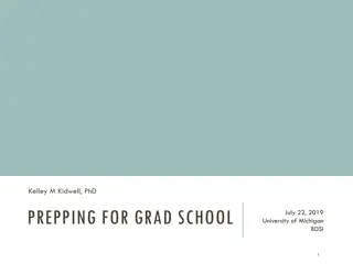 PREPPING FOR GRAD SCHOOL