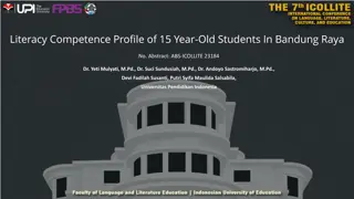 Literacy Competence Profile of 15-Year-Old Students