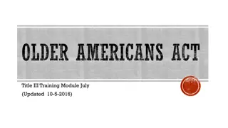 OLDER AMERICANS ACT