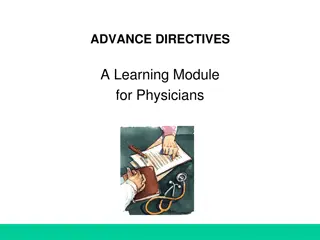 Physician's Learning Module for Advance Directives