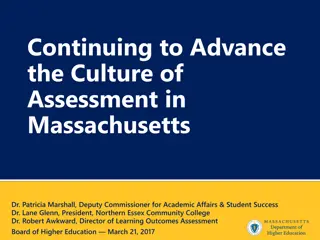 Advancing Assessment Culture in Massachusetts