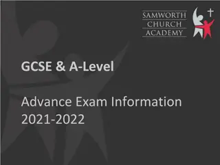 GCSE & A-Level Exam Information 2021-2022