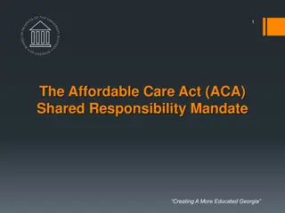 Shared Responsibility Mandate for Affordable Care Act in Georgia