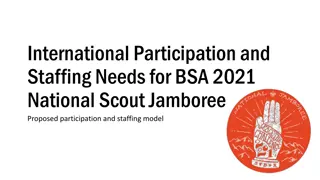 BSA 2021 Jamboree Participation & Staffing Model Overview