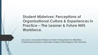 Student Midwives: Perceptions of Organisational Culture & Experiences in Practice