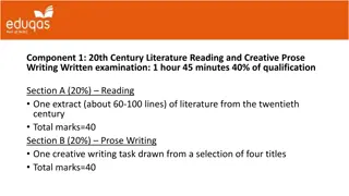 Twentieth Century Literature Examination Guide