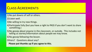 Class Agreements