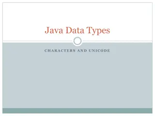 Java Data Types