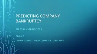 Utilizing Financial Data for Predicting Company Bankruptcy - TBC Study