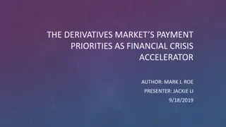The Derivatives Markets Payment Priorities