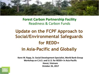 Update on FCPF Safeguard Requirements for REDD+ in Asia-Pacific