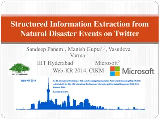 Natural Disaster Events on Twitter